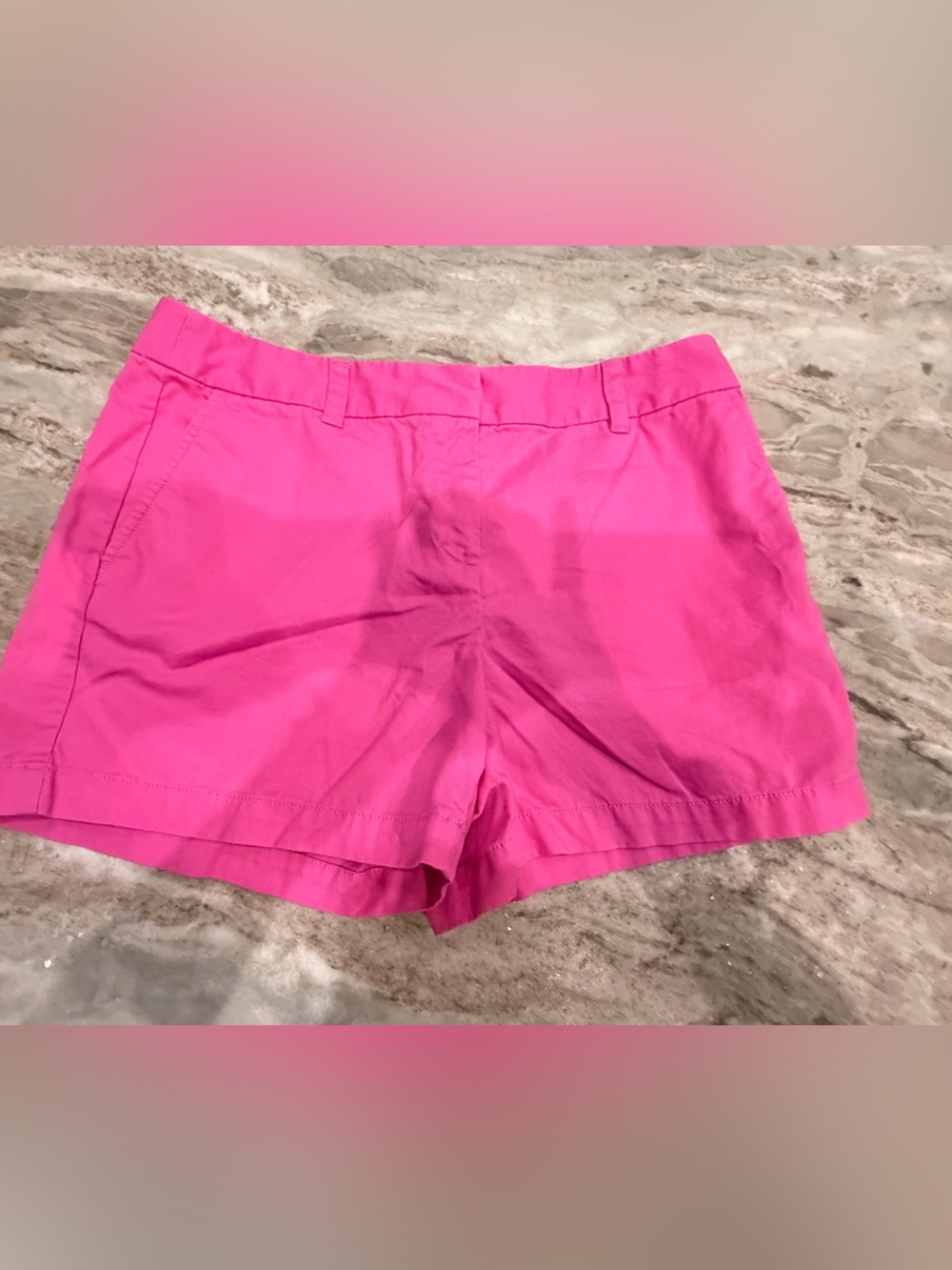 LOFT Bright Pink Chino Shorts Women’s Cotton Summer Casual Preppy